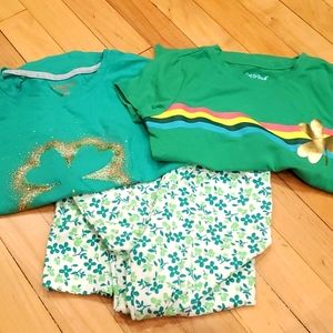 St.Pats! Lucky Bundle. 2 short sleeve and one leggings.